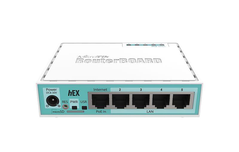 Mikrotik RB750GR3 wired router Gigabit Ethernet Turquoise, White